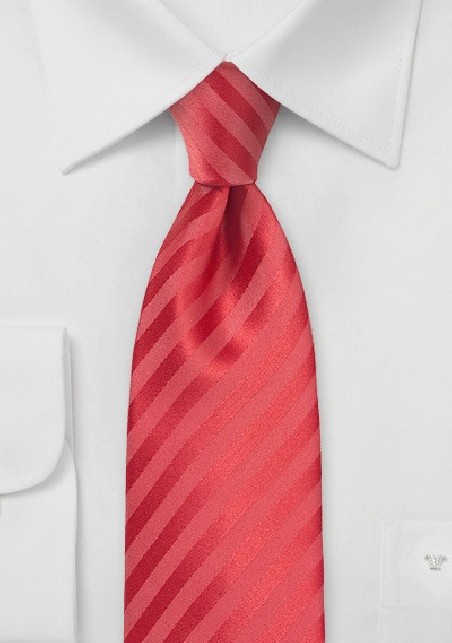 Striped Tie in Raspberry Pink