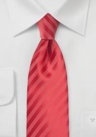 Striped Tie in Raspberry Pink