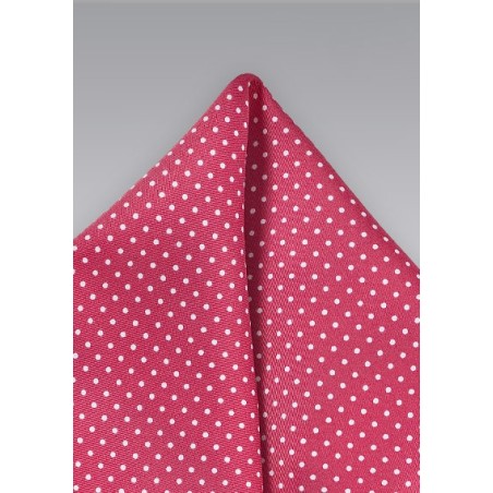 Dark Coral Pin Pocket Square