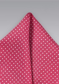 Dark Coral Pin Pocket Square