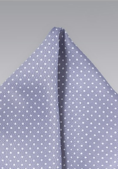 Pin Dot Pocket Square in Lilac