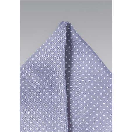 Pin Dot Pocket Square in Lilac