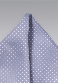 Pin Dot Pocket Square in Lilac