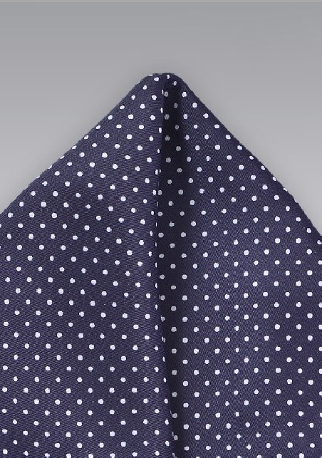 Pin Dot Pocket Square in Dark Amethyst