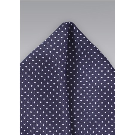Pin Dot Pocket Square in Dark Amethyst