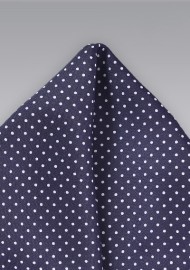 Pin Dot Pocket Square in Dark Amethyst