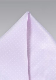 Light Lavender Pocket Square with Tiny Dots