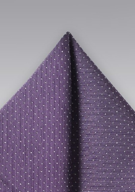 Grape Hued Silk Pocket Square
