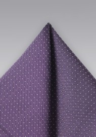 Grape Hued Silk Pocket Square