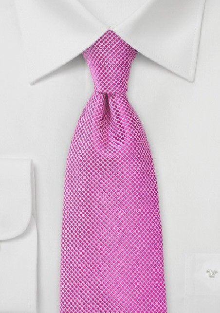Orchid Pink Men's Tie in Extra Length