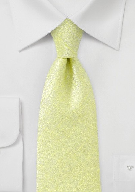 Chartreuse Color Tie in Long Length