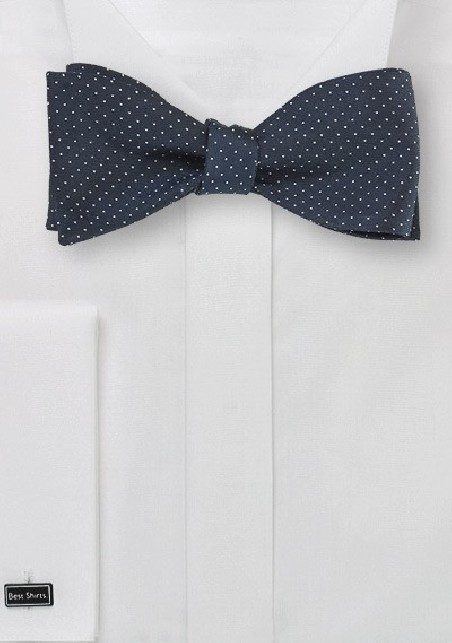 Midnight Blue Self Tie Bow Tie