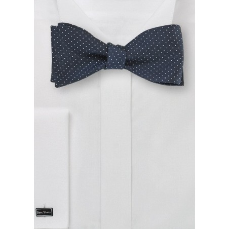 Midnight Blue Self Tie Bow Tie