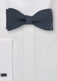Midnight Blue Self Tie Bow Tie