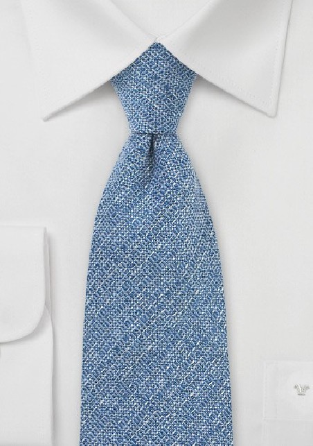 Barleycorn Wool Tie in Light Blue