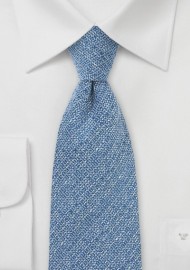 Barleycorn Wool Tie in Light Blue