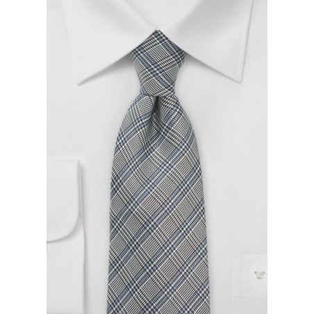 Glen Checked Designer Tie