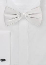 White Pre Tied Silk Bow Tie