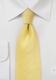 Herringbone Tie in Lemon