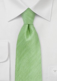 Herringbone Tie in Citrus Green