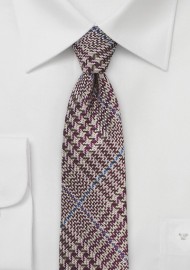 Men's Narrow Plaid Tie