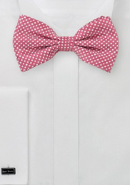 Dark Coral Colored Bow Tie