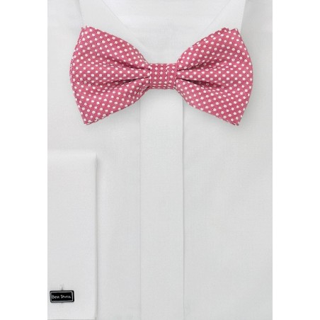 Dark Coral Colored Bow Tie