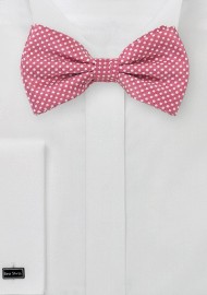 Dark Coral Colored Bow Tie