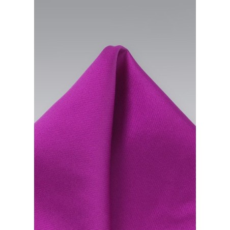Silk Pocket Square in Dark Fuchsia