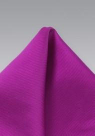 Silk Pocket Square in Dark Fuchsia