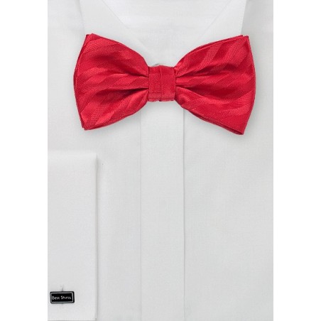 Red Striped Bow Tie