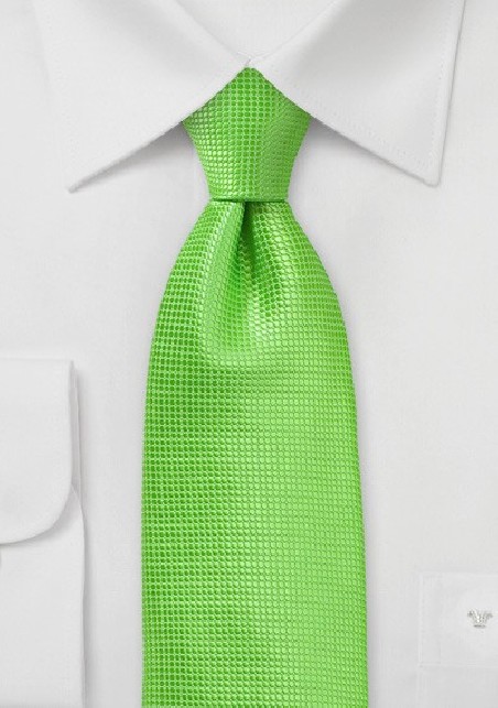Bold Colored Tie in Tropical Green
