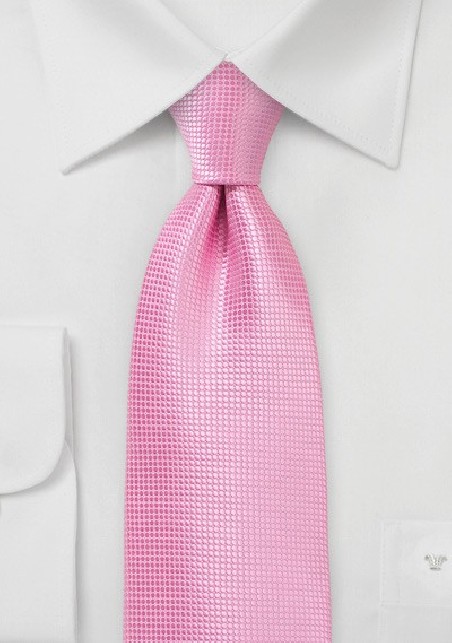 Summer Designer Tie in Carnation Pink