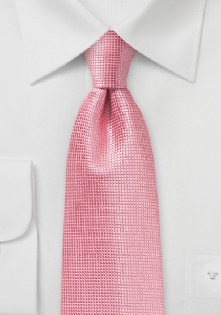 Summer Necktie in Flamingo Pink