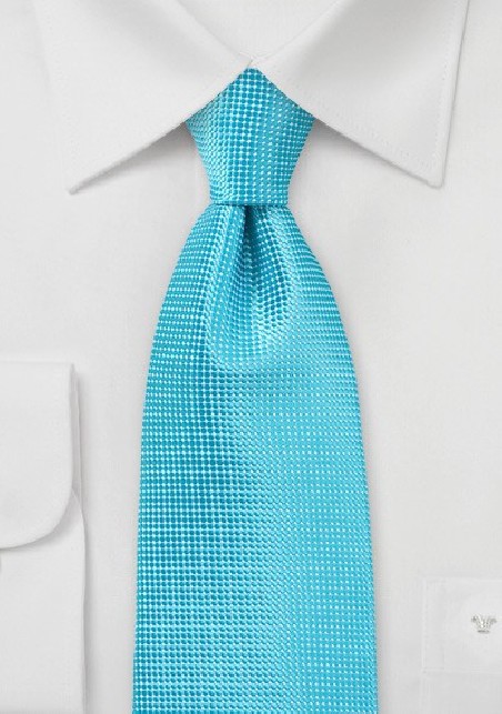 Bold Men's Tie in Bluebird Turquoise