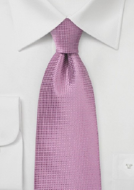 Solid Textured Tie in Antique Orchid