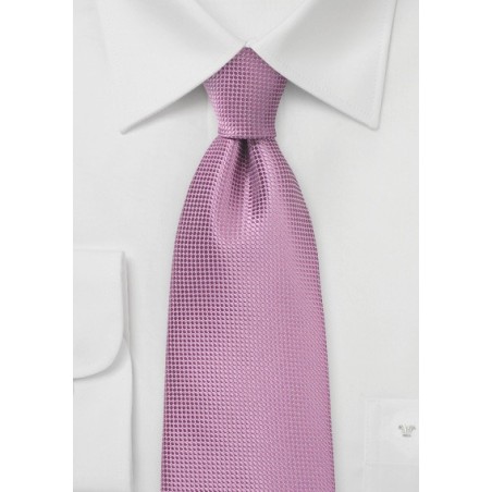 Solid Textured Tie in Antique Orchid