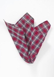Cotton Plaid Pocket Square