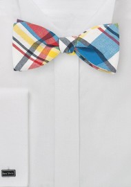 Madras Bow Tie in Fine Cotton