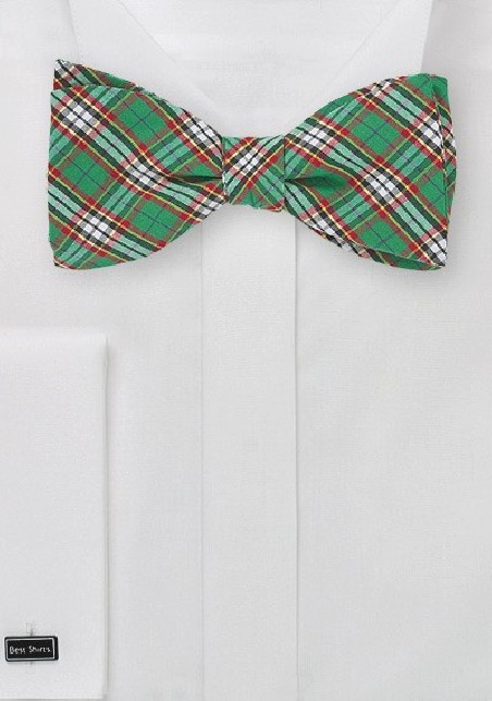 Scottish Tartan Plaid Bow Tie
