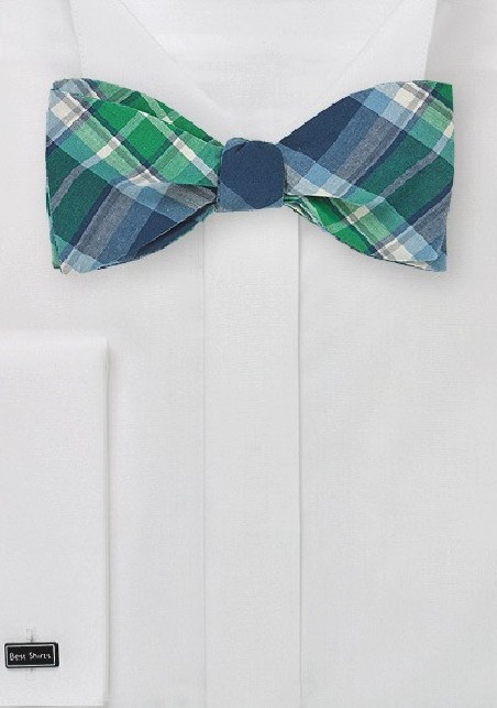Scottish Tartan Bow Tie in Cotton