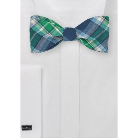 Scottish Tartan Bow Tie in Cotton