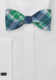 Scottish Tartan Bow Tie in Cotton