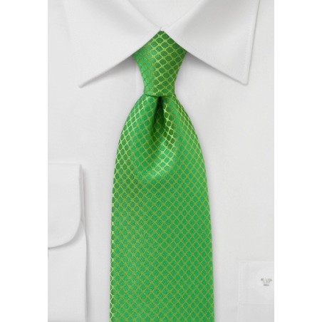 Bright Kelly Green Tie for Kids