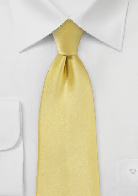 Solid Color Kids Necktie in Butter