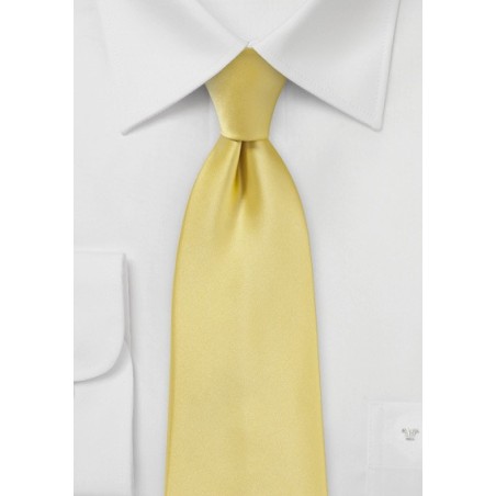 Solid Color Kids Necktie in Butter