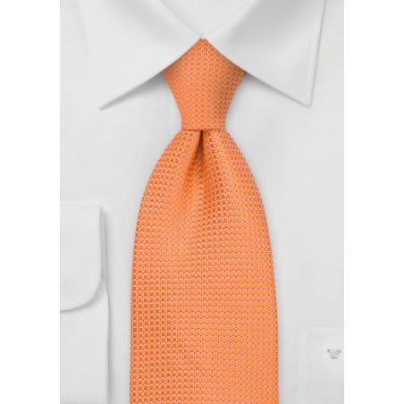 Apricot Orange Silk Tie for Kids