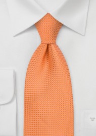Apricot Orange Silk Tie for Kids