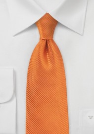 Tangerine Neck Tie in XL Length