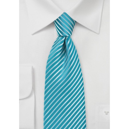 Summer Striped Tie in Bluebird Color